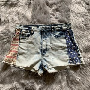 High Waisted Americana Shorts